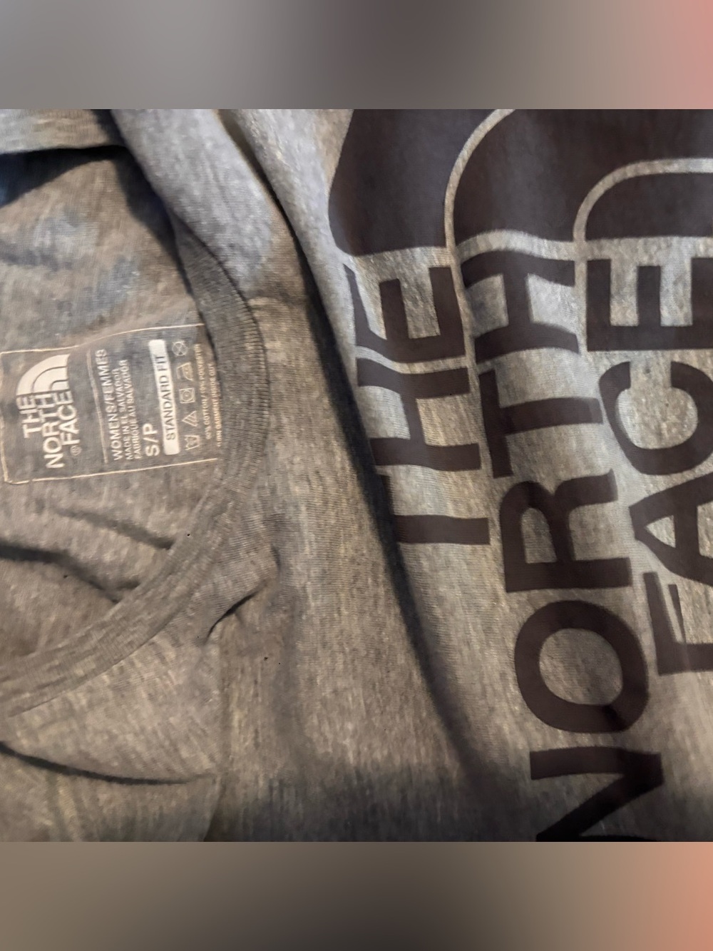 The North Face Heather Gray Logo T-Shirt - Picture 5 of 6